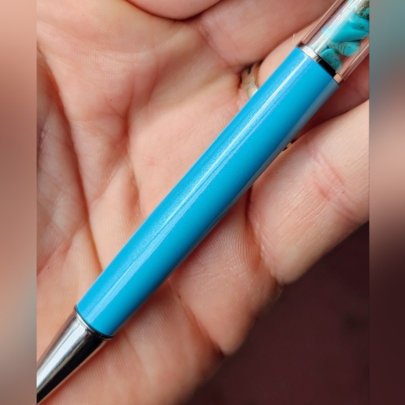 3 Crystal Pens! Clear Quartz, Turquoise, Amethyst - Picture 8 of 9
